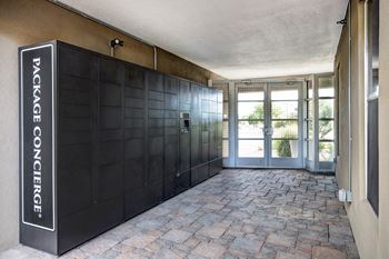 Electronic parcel locker system - ABQ Uptown Apartments
